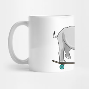 Rhino as Skater with Skateboard Mug